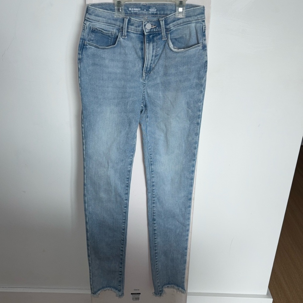 HIGH-RISE ROCKSTAR JEGGINGS - Light Wash